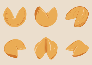 Free Fortune Cookie Vector Illustration - Free vector #333347