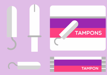 Free Flat Style Tampon Vector - Kostenloses vector #335547