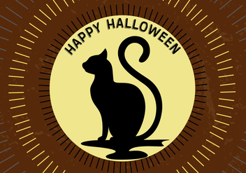 Free Halloween Moon Cat - vector gratuit #336247 