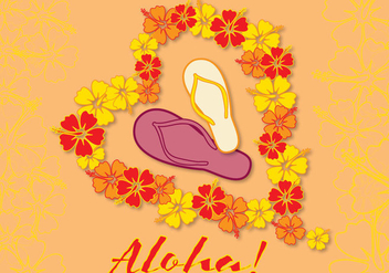 Card Aloha Love - vector gratuit #336947 