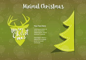 Free Christmas Background Illustration with Typography - Kostenloses vector #337237