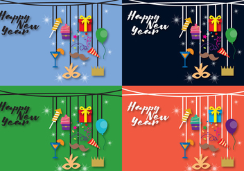 Background New Year - Free vector #337327