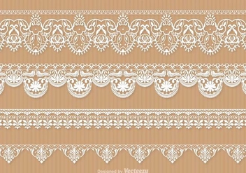 Free Lace Trim Vector Set - Free vector #337597