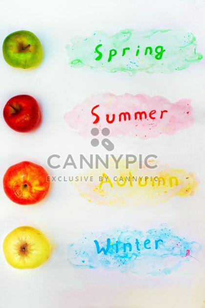 Colorful apples and seasons - Kostenloses image #337867