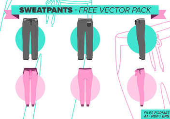 Sweatpants Free Vector Pack - vector gratuit #341577 
