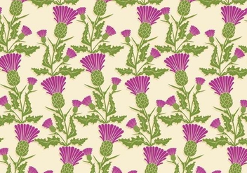 Thistle Pattern Vector - Free vector #341587