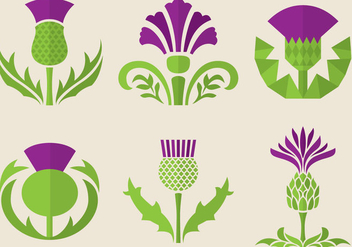 Thistle Flowers - Free vector #342617