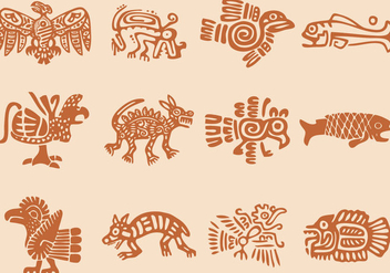 Pre Hispanic Icons - vector gratuit #343327 
