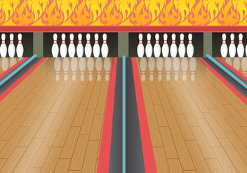 Bowling alley vector - Free vector #344787