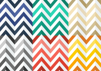 Free Colorful Flat Herringbone Patterns - vector gratuit #345447 