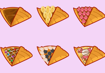 Various Flavor Crepes - Free vector #346377