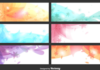 Abstract Floral Backgrounds - vector #346447 gratis