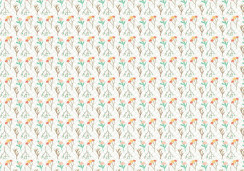 Flowers and Plants Pattern Vector - Free vector #346827