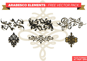 Arabesco Elements Free Vector Pack - vector gratuit #348827 