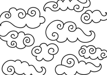 Free Chinese Clouds II Vectors - Free vector #349307