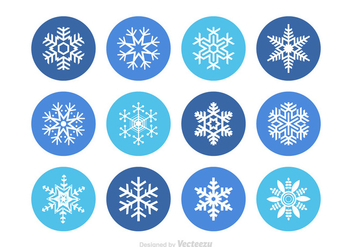 Free Snowflakes Vector - vector gratuit #349577 