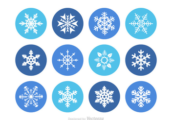 Free Vector Snowflakes - vector gratuit #349597 