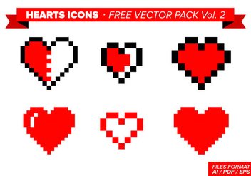 Heart Icons Free Vector Pack Vol. 2 - vector gratuit #350667 
