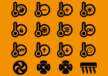 Hvac Icons Vector - Free vector #351987