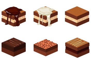 Brownie Illustration - Free vector #352687