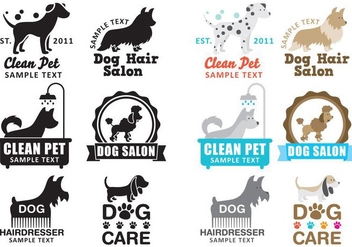 Dog Wash Logo Vectors - vector gratuit #352827 