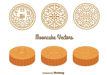 Mooncake Vectors - бесплатный vector #352897