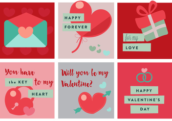 Free Valentine's Day Vector Elements And Icons - бесплатный vector #353137