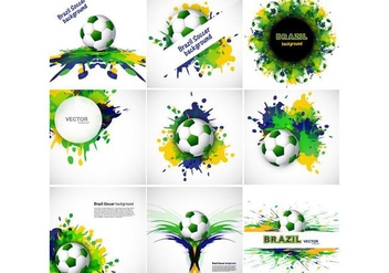 Banner For Soccer Sport - vector #354897 gratis