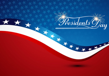 President Day With American Flag - vector #354927 gratis