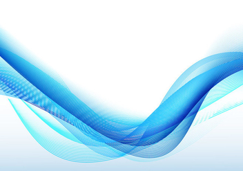 Abstract Blue Wavy Background - vector #354937 gratis