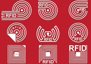 RFID Vector Icon Set - vector gratuit #355217 