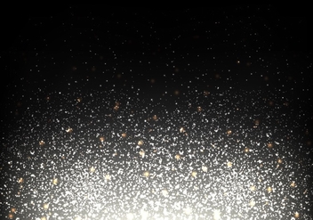 Free Strass Vector, Gold Glitter Texture On Black Background - vector gratuit #355367 