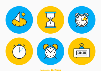 Free Time Vector Icon Set - Free vector #356157