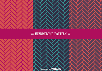 Flat Herringbone Pattern - vector gratuit #356577 