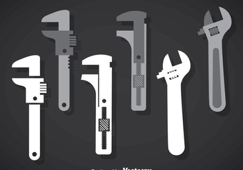 Monkey Wrench Vector Sets - vector gratuit #356967 