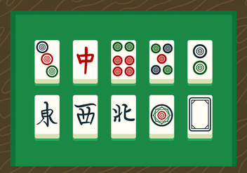 Mahjong Vector Cards - бесплатный vector #357207