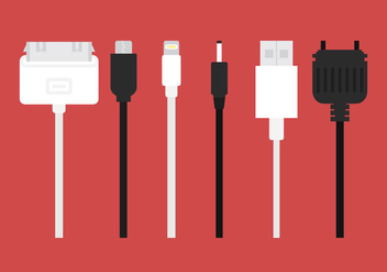 Phone Charger Vector Cables - Kostenloses vector #357227