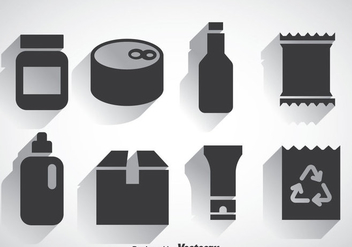 Package Set Icons Vectors - Free vector #357827