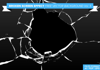Broken Screen Effect Free Vector Background Vol. 5 - vector #358787 gratis