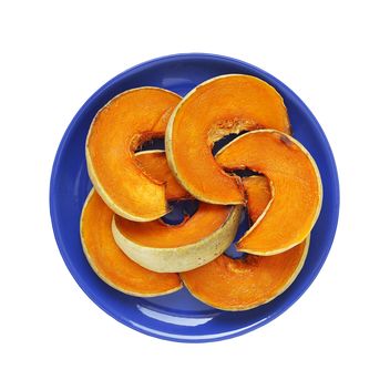 Pumpkin slices on plate - бесплатный image #359187