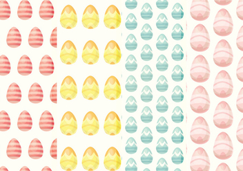 Vector Easter Eggs Patterns - Free vector #359277