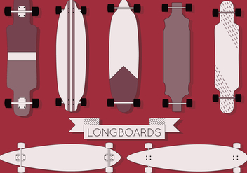 Free Longboard Vector - Kostenloses vector #359457