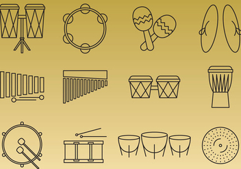 Percussion Instruments - vector gratuit #360167 