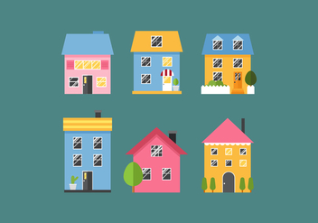 Vector Townouses - Kostenloses vector #360217