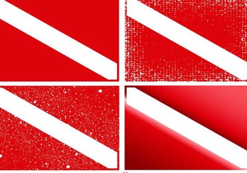 Vector Set of Dive Flags - Free vector #360657