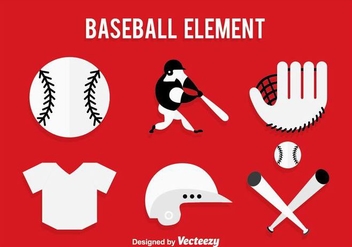 Baseball Icons Vector - Free vector #361637
