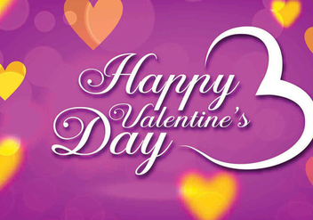 Purple Valentines Day Vector - Kostenloses vector #361857