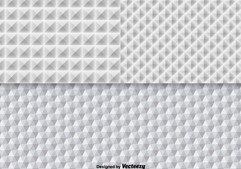 White Geometric Seamless Pattern Vectors - Kostenloses vector #362157