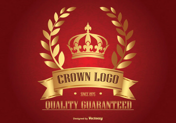 Golden Crown Logo - vector gratuit #362707 