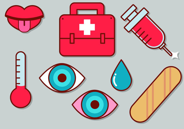 Cute Medical Icon Set 2 - Free vector #363037